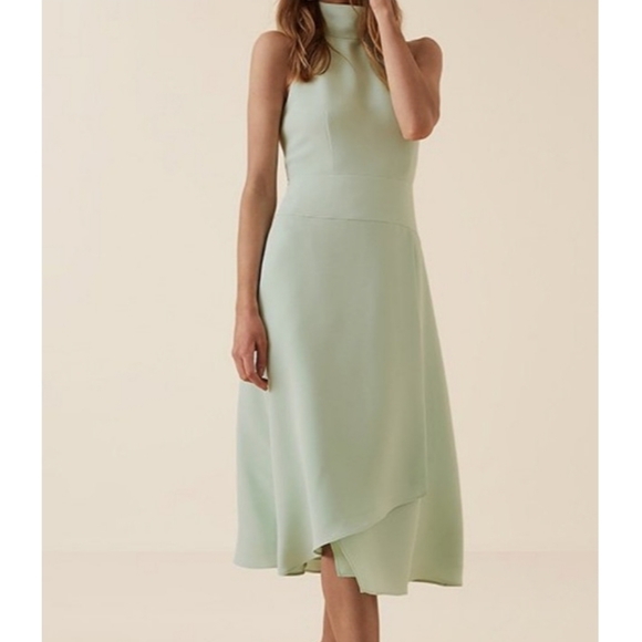 *Bestseller* NWT REISS | Doriana High Neck Dress - Picture 6 of 12